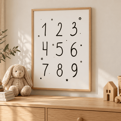 Little Numbers Canvas Print