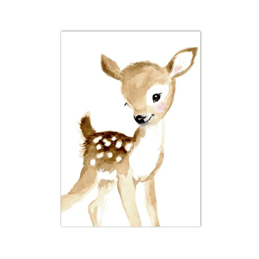 Little Woodland Deer Canvas Print