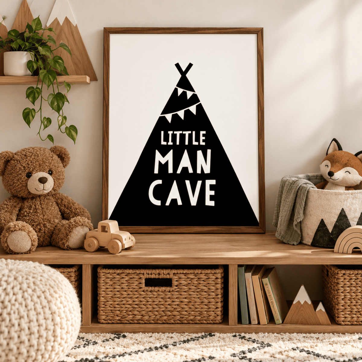 Little Man Cave Canvas Print