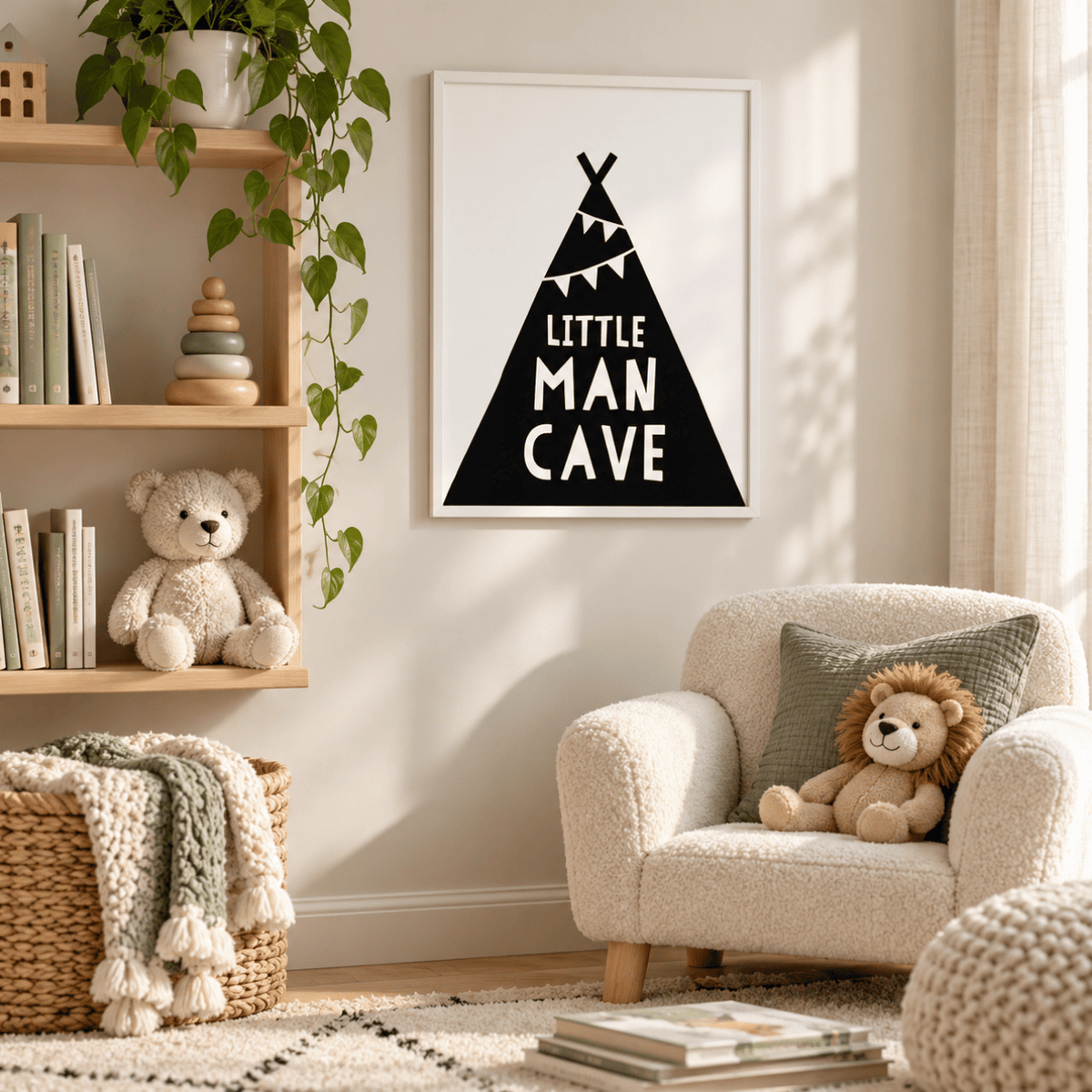 Little Man Cave Canvas Print