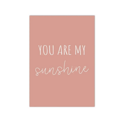 My Sunshine Quote Canvas Print