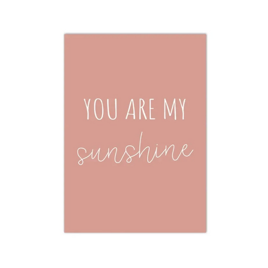 My Sunshine Quote Canvas Print