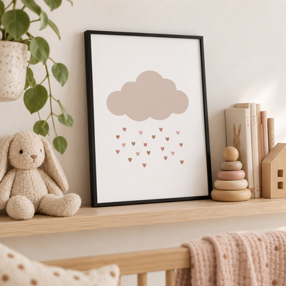 Love Shower Cloud Canvas Print
