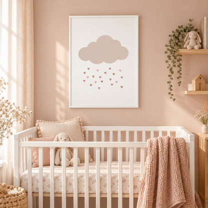 Love Shower Cloud Canvas Print