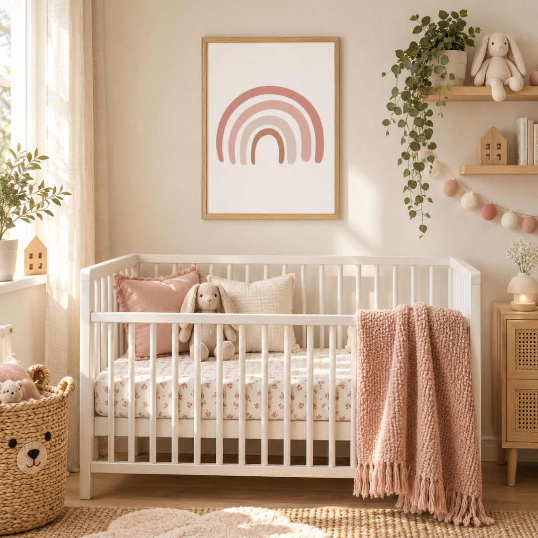 Blush Rainbow Dreams Canvas Print