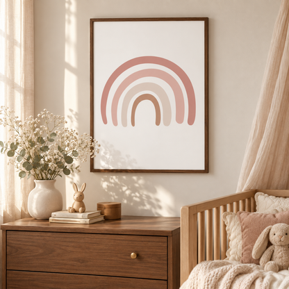 Blush Rainbow Dreams Canvas Print
