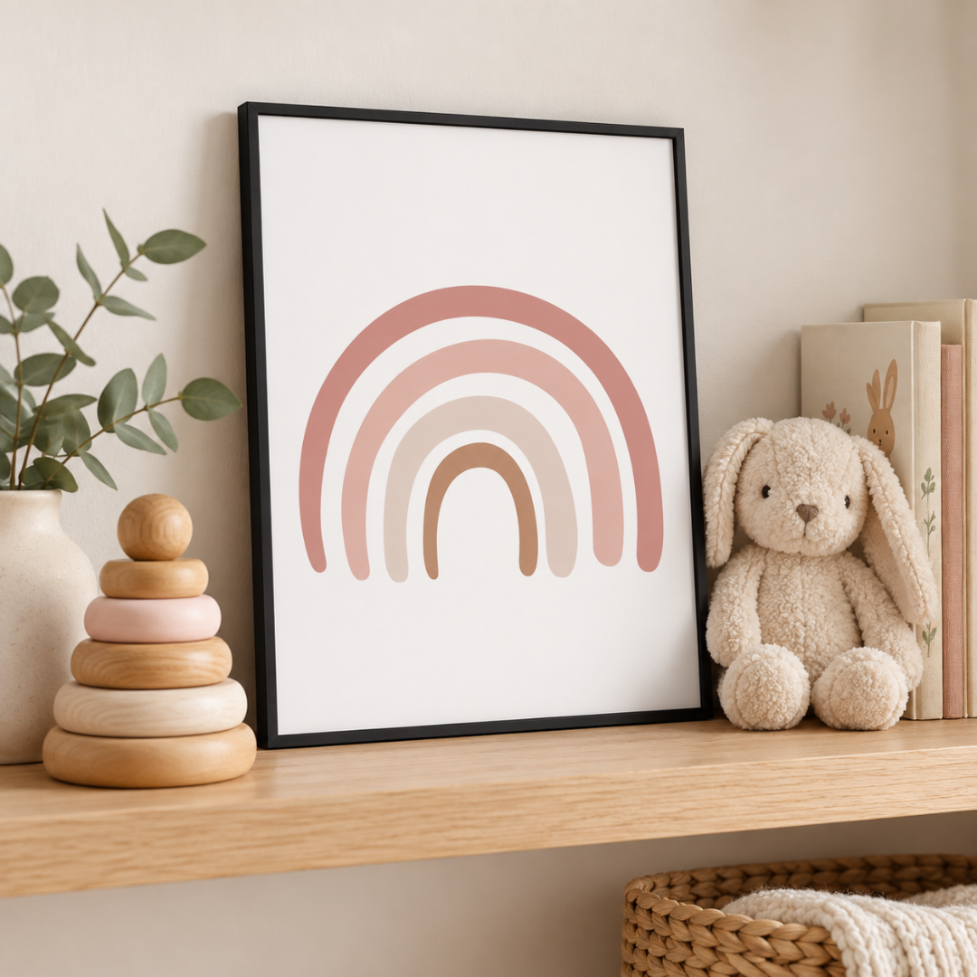 Blush Rainbow Dreams Canvas Print