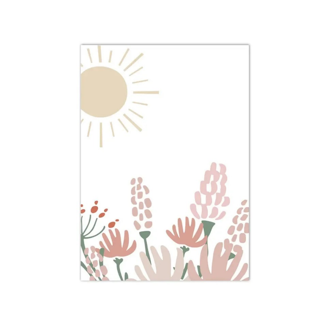 Sunlit Wildflower Garden Canvas Print