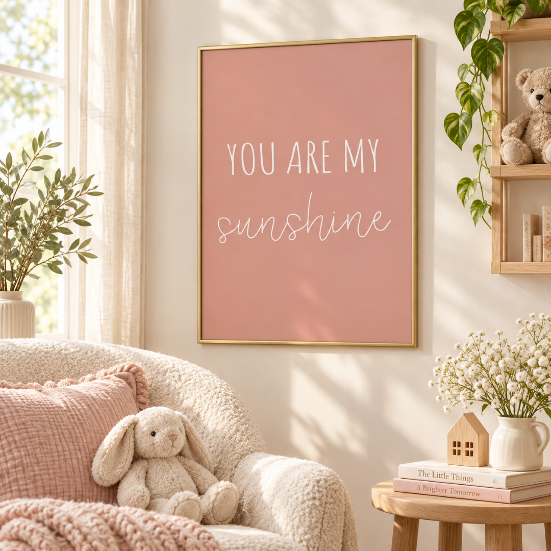 My Sunshine Quote Canvas Print