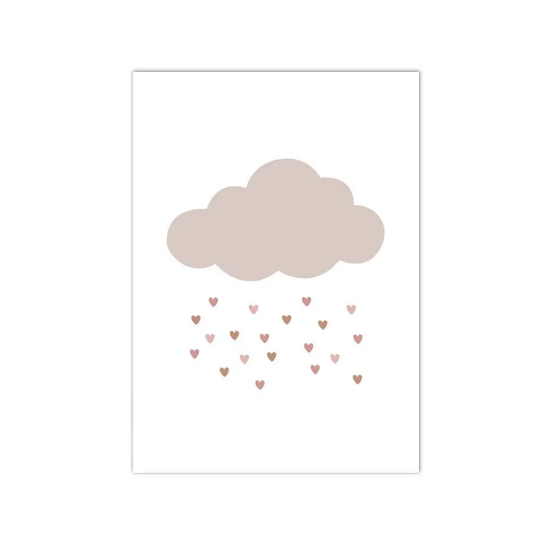 Love Shower Cloud Canvas Print