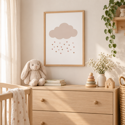 Love Shower Cloud Canvas Print