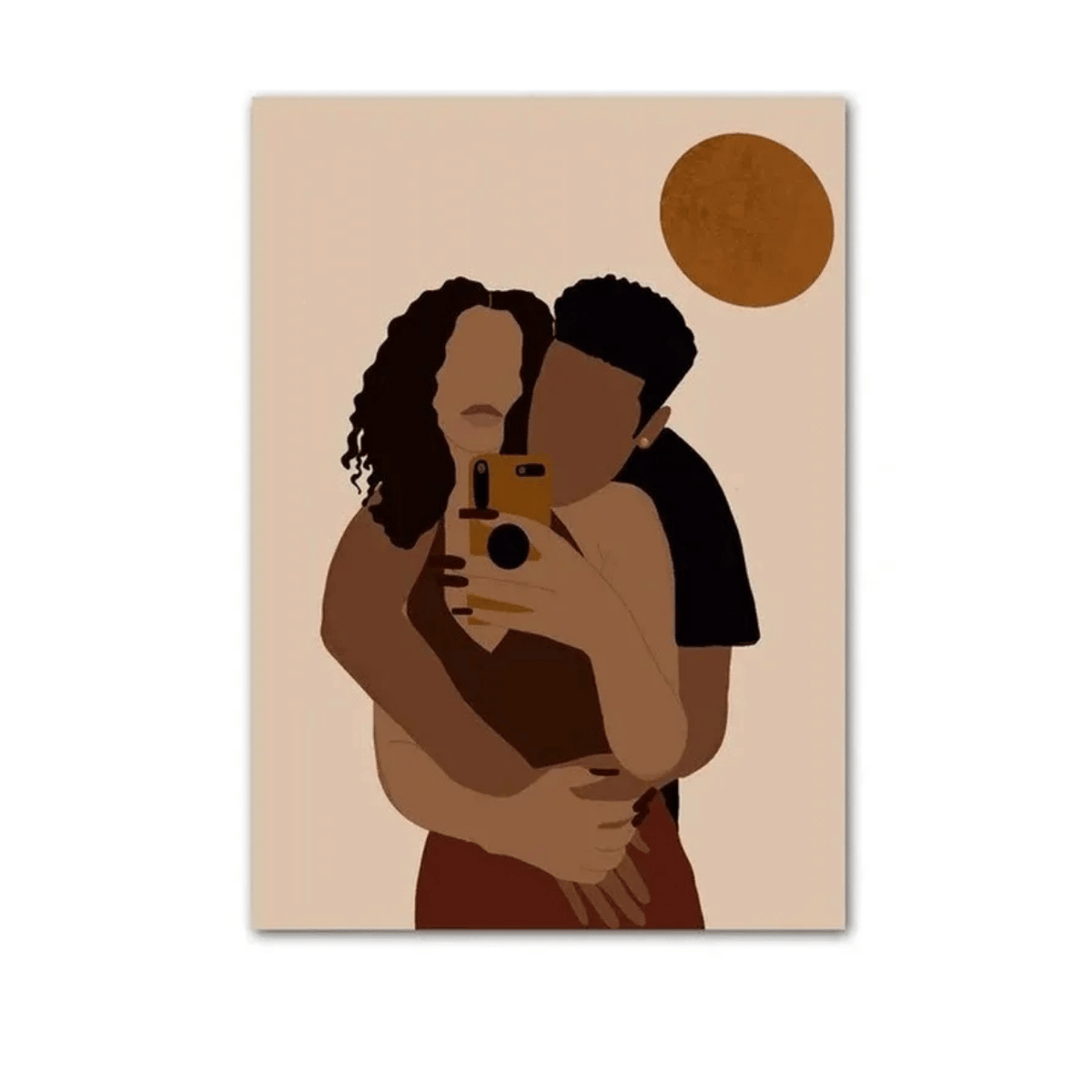 Golden Hour Embrace Canvas Print