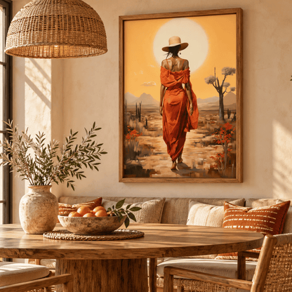 Sunlit Desert Grace Canvas Print