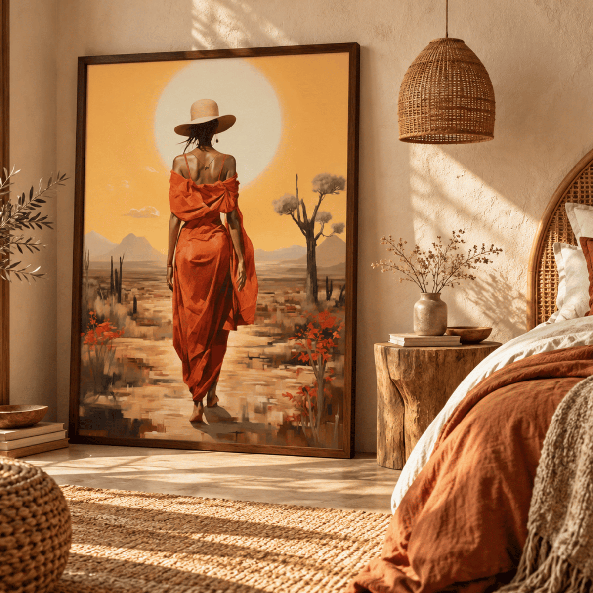 Sunlit Desert Grace Canvas Print