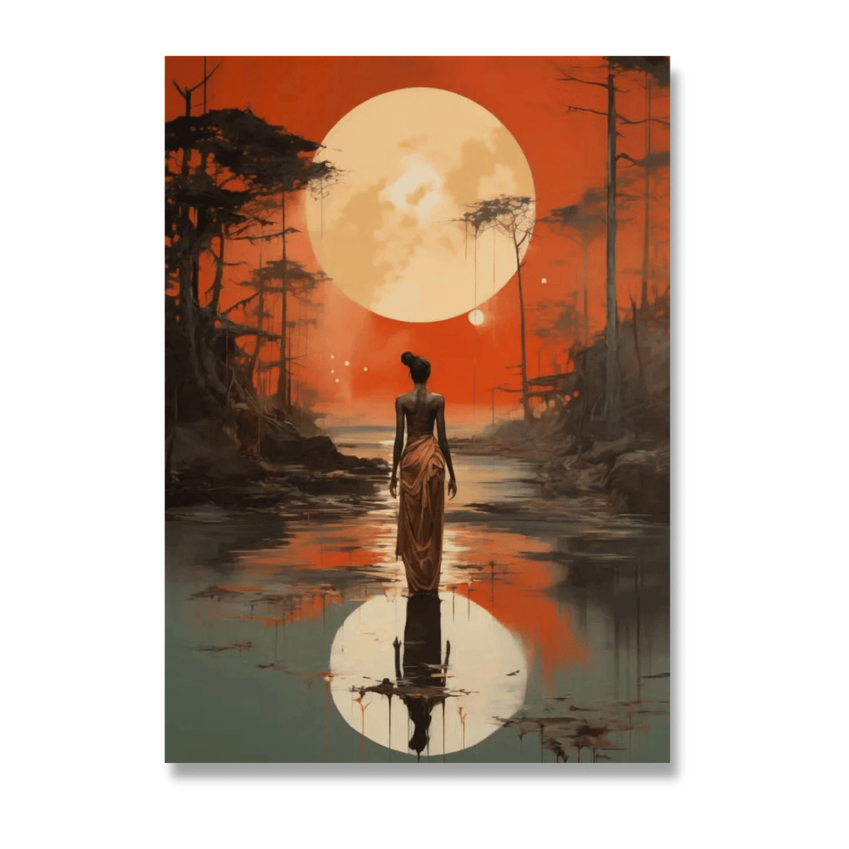 Ember Sun Reflection Canvas Print