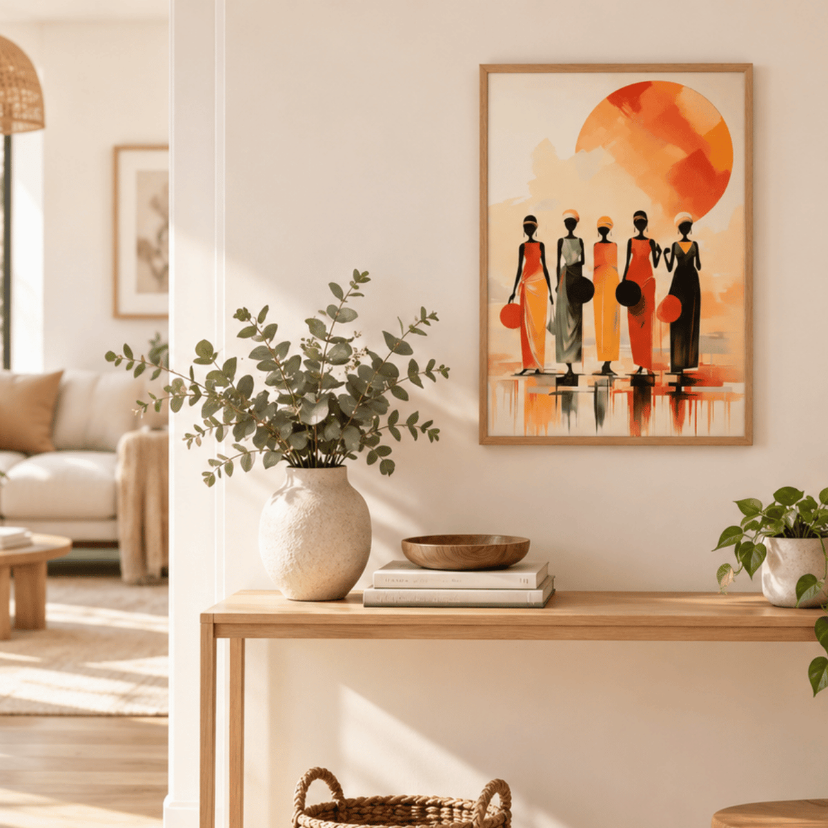 Radiant Sisterhood Canvas Print