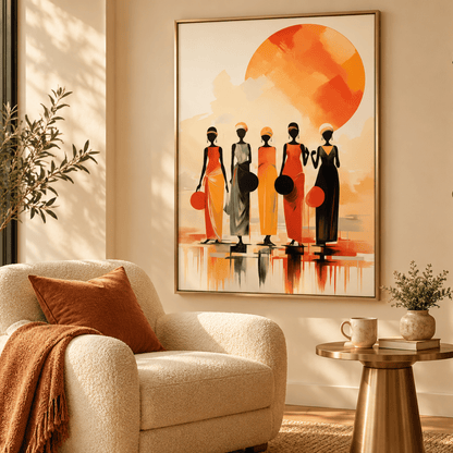 Radiant Sisterhood Canvas Print