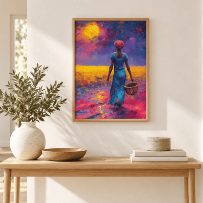 Beyond The Golden Field Canvas Print