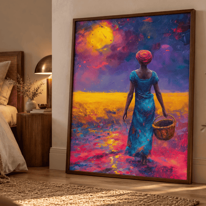Beyond The Golden Field Canvas Print