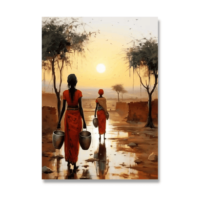 Golden Path Home Canvas Print