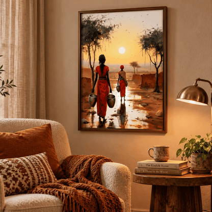 Golden Path Home Canvas Print