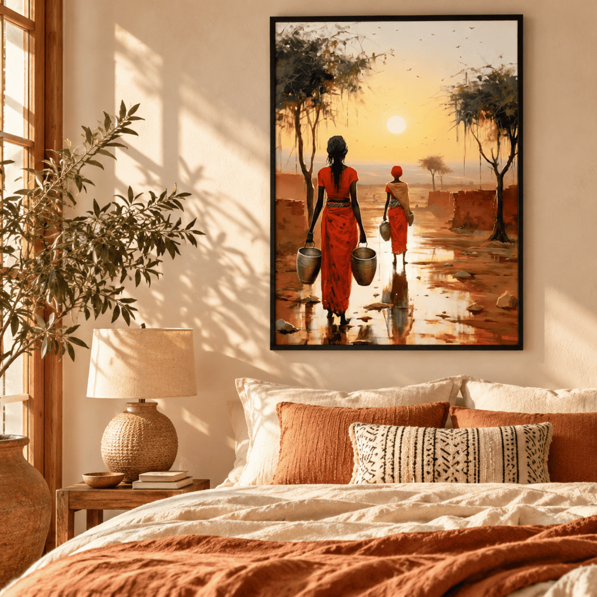Golden Path Home Canvas Print