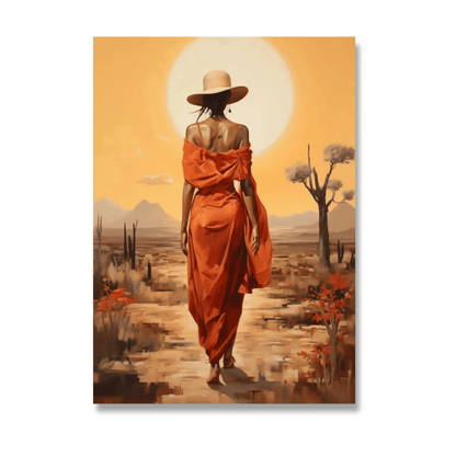 Sunlit Desert Grace Canvas Print