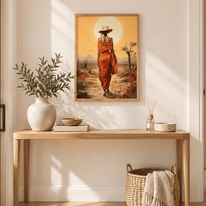 Sunlit Desert Grace Canvas Print