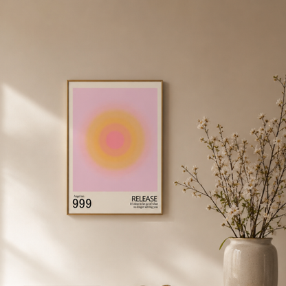 Angel No. 999 Release Motivational Canvas Print