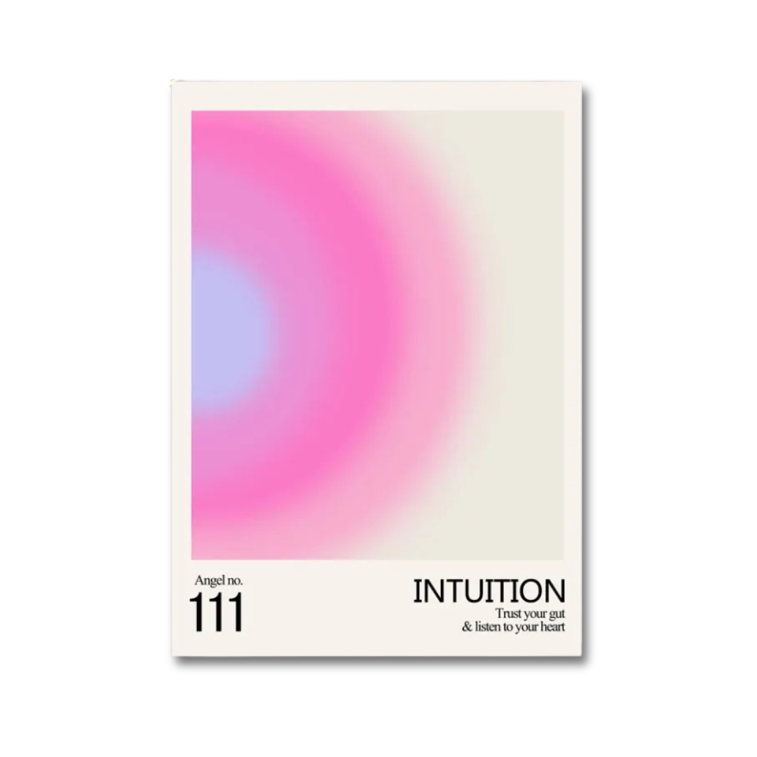 Angel No. 111 Intuition Motivational Canvas Print