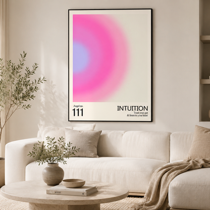 Angel No. 111 Intuition Motivational Canvas Print
