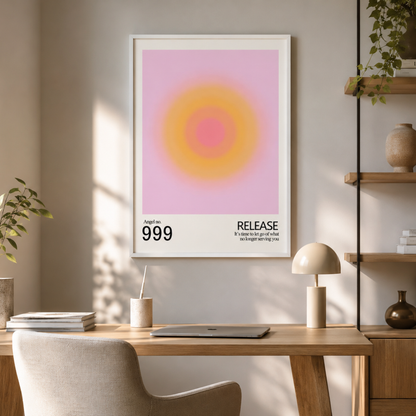 Angel No. 999 Release Motivational Canvas Print