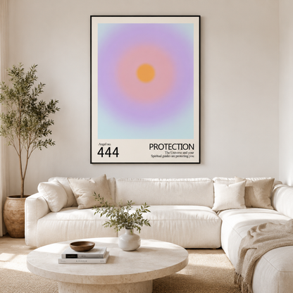 Angel No. 444 Protection Motivational Canvas Print