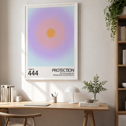 Angel No. 444 Protection Motivational Canvas Print