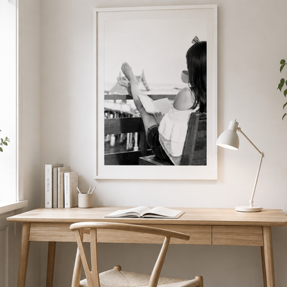 Slow Morning Reading Canvas Print