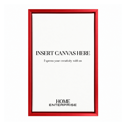 Red Metal Floating Canvas Frame