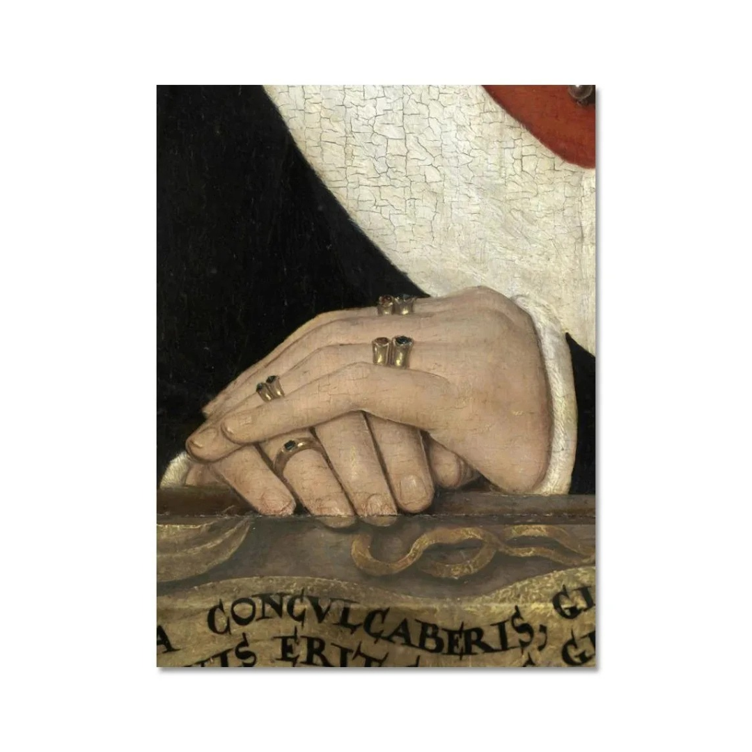 Renaissance Ringed Hands Canvas Print