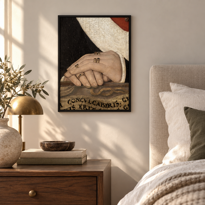 Renaissance Ringed Hands Canvas Print