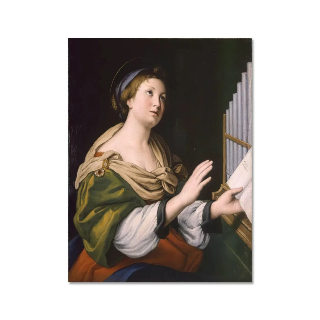 Renaissance Organist Muse Canvas Print