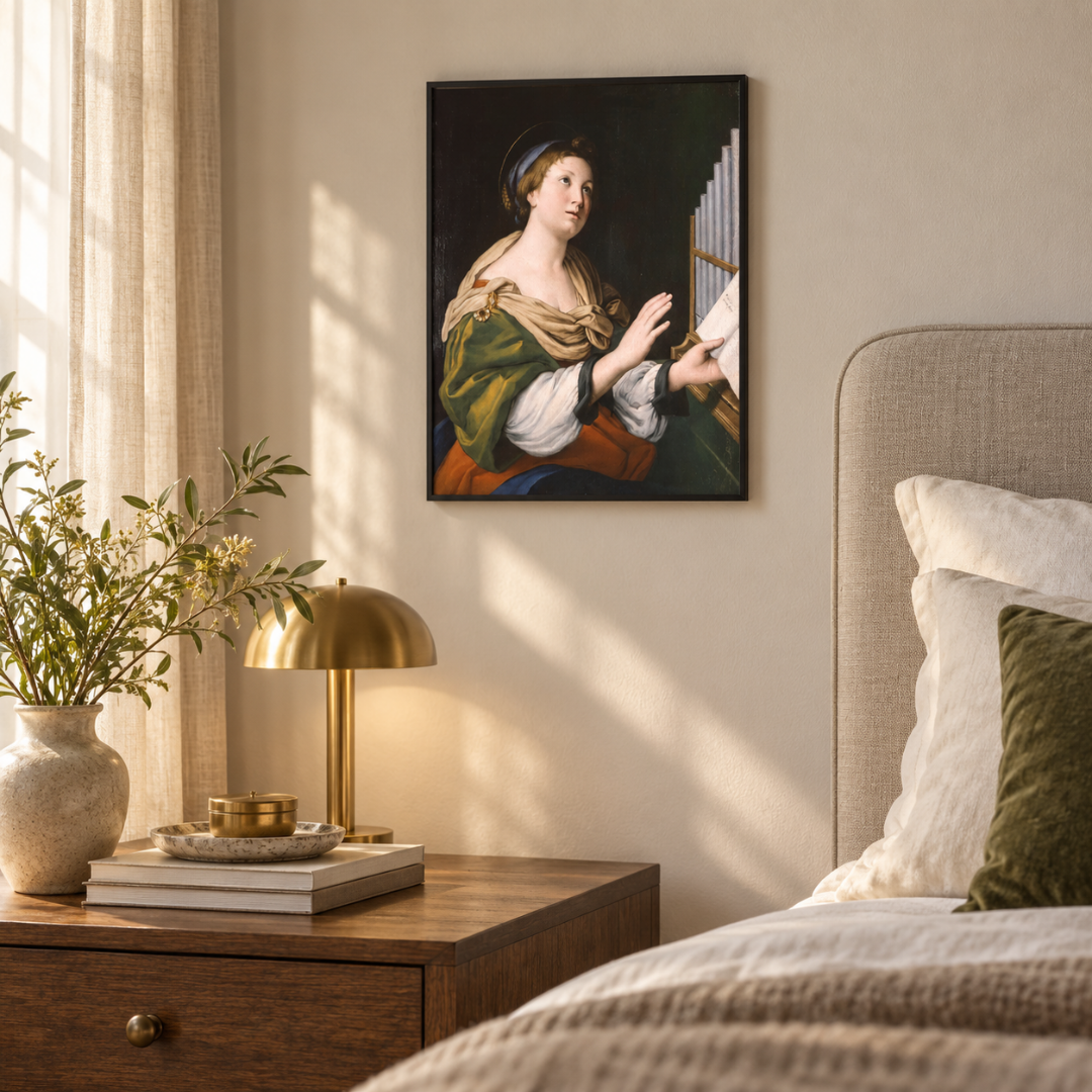Renaissance Organist Muse Canvas Print