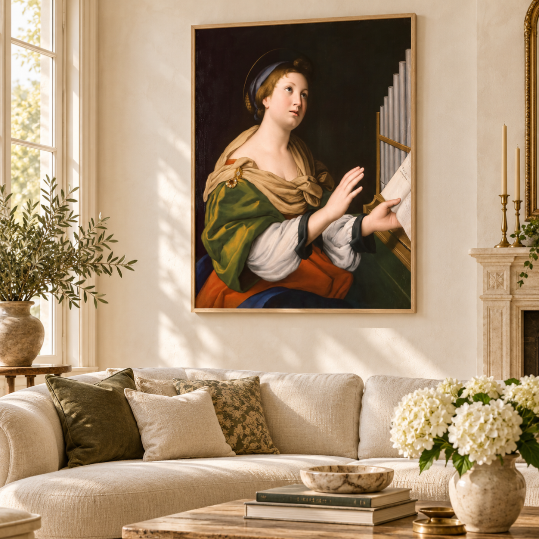 Renaissance Organist Muse Canvas Print