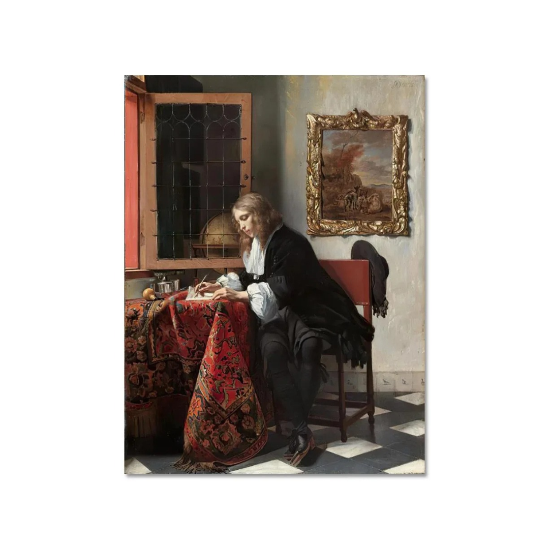 The Scholar’s Study Canvas Print