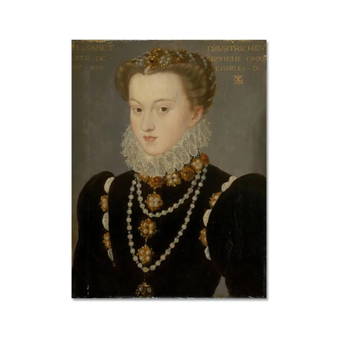 Pearls Of The Court Portrait Canvas Print