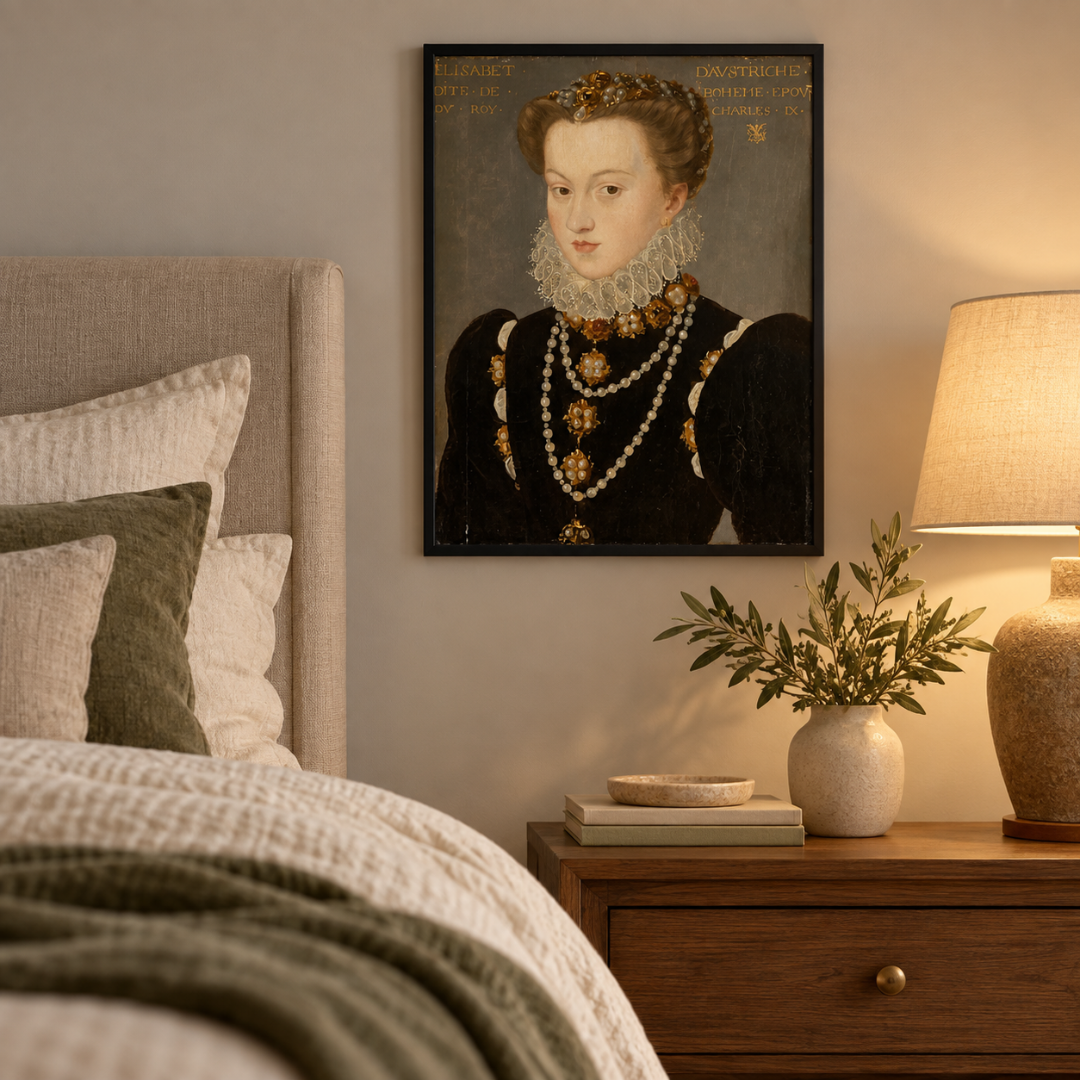 Pearls Of The Court Portrait Canvas Print