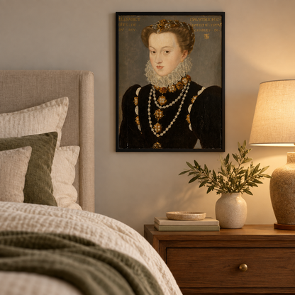 Pearls Of The Court Portrait Canvas Print