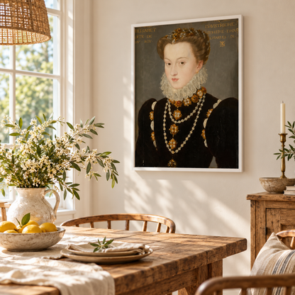 Pearls Of The Court Portrait Canvas Print