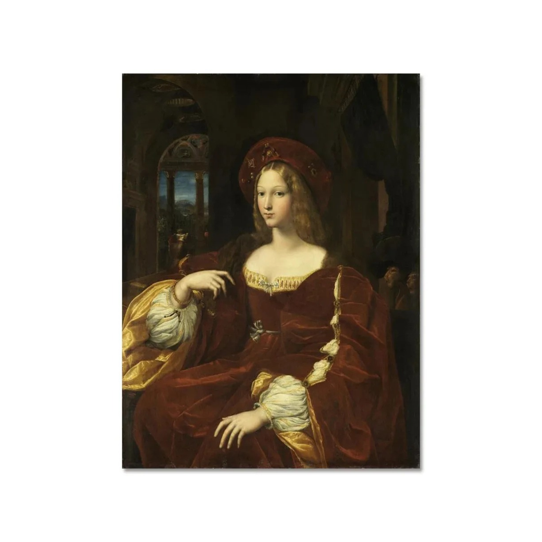 Crimson Court Portrait Canvas Print