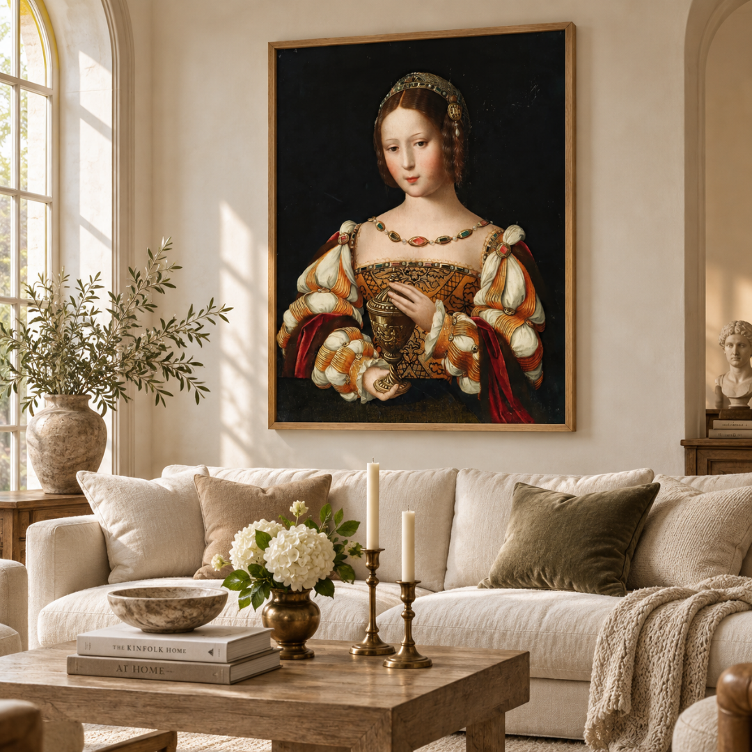 Jeweled Chalice Portrait Canvas Print