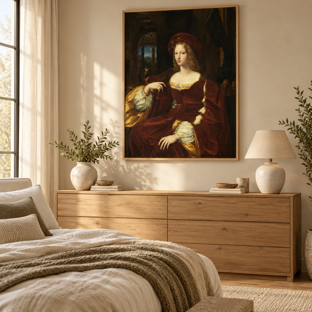 Crimson Court Portrait Canvas Print