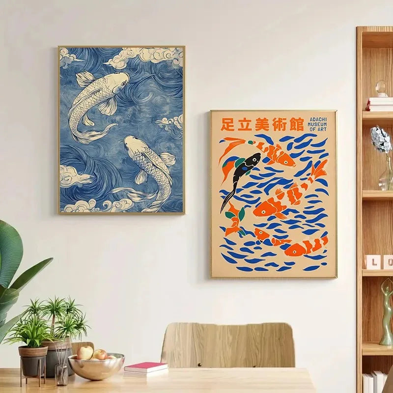 Japanese Koi Fish Canvas Print